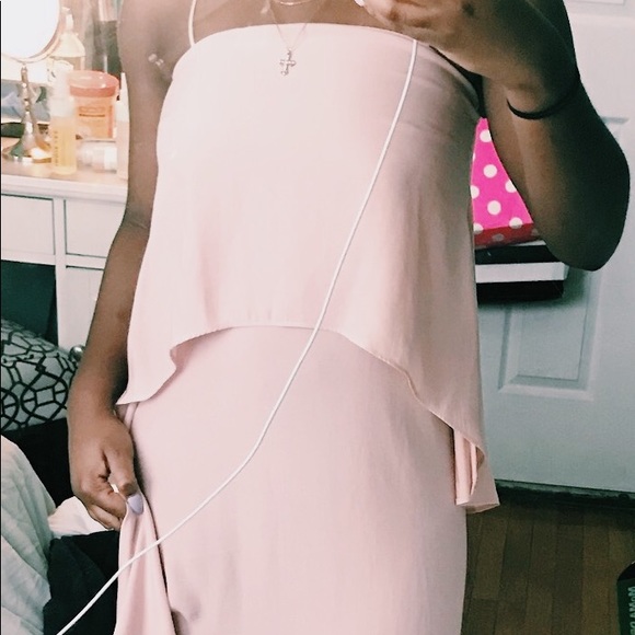 Soft pink midi dress - Picture 1 of 2